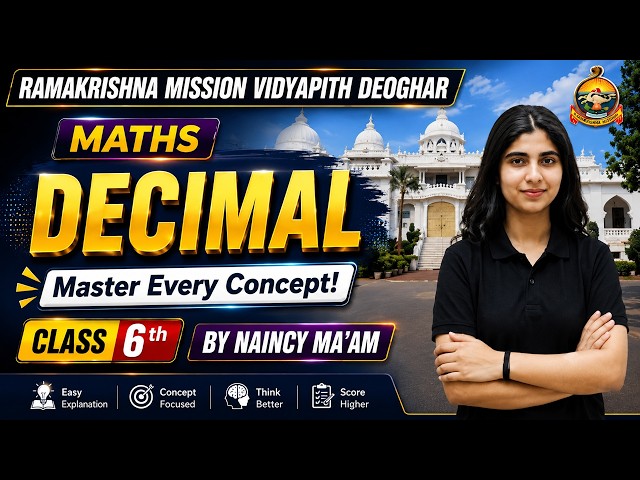 RK Mission Maths 2027 | Decimal🔢 | Math Challenge  | Class 6 Maths LIVE | By Naincy Ma'am