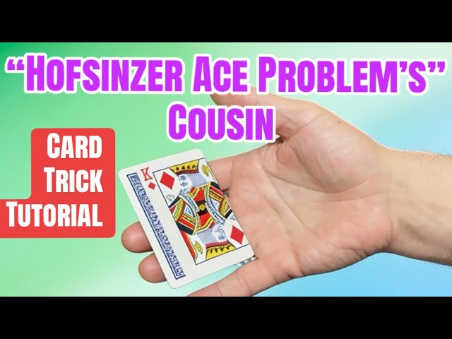 Tutorial: Cousin of the “Hofsinzer Ace Problem” plot - #cardmagic #cardtrick #cardtricks #magic 