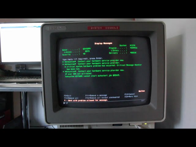 Cold boot of a 22 year old IBM AS/400 / iSeries
