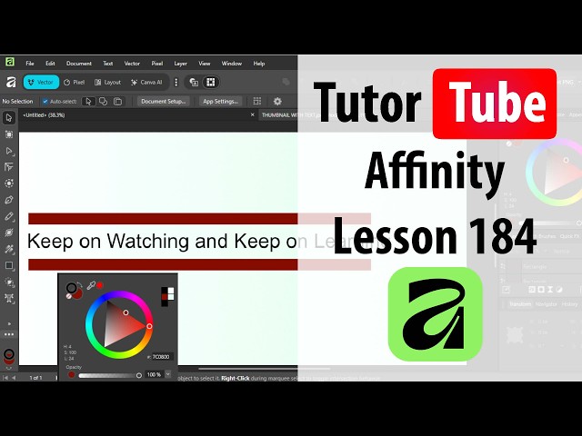 Affinity - Lesson 184 - Opening and Editing RAW Images