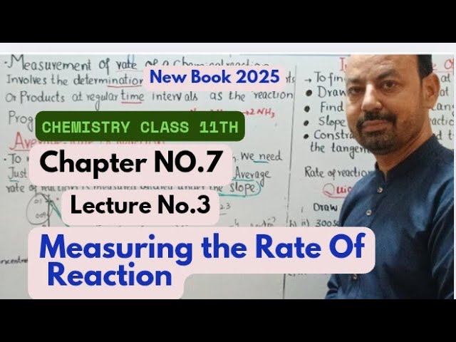 Reaction Kinetics | Lecture 3 | Measuring the  Rate of Reaction |  Class 11 Chemistry 2025 New Book