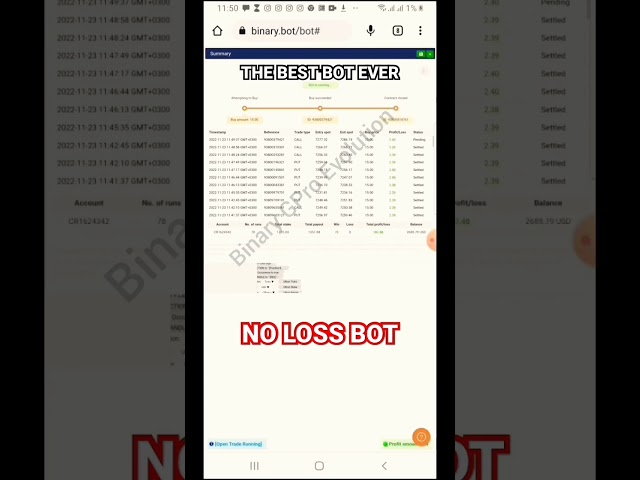 Best 2023 No loss binary Bot #binarybot #dbot #forex #gpro #binarytrading #nolossbinarybot #binary