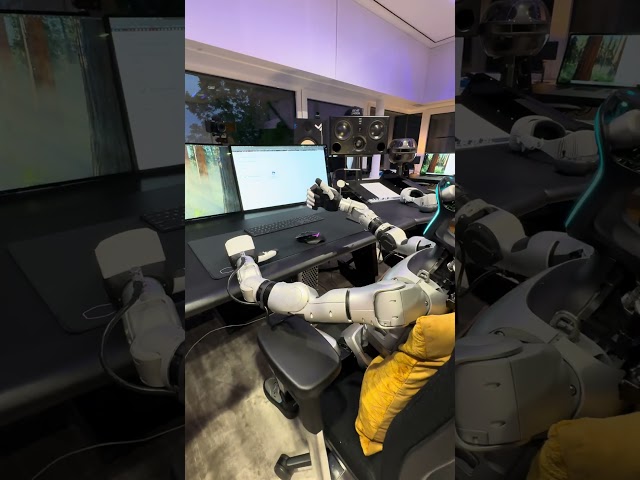 When Your Humanoid Starts Doing Office Work 😭🧠 #UnitreeG1