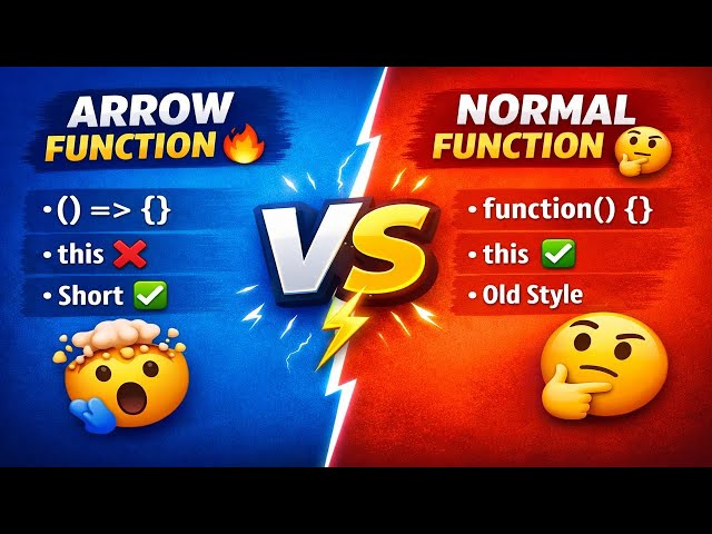 JavaScript Arrow Function vs Normal Function