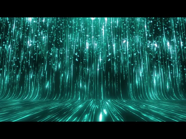 green Particle Rain Led Light wall VJ Loop motion background, Video background Loops, Donivisuals