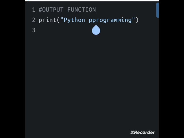 Print function in python