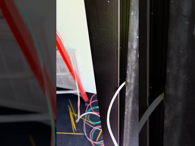 Wiring for Door Frame Reader on Access Control #accesscontrol #networkinfrastructure