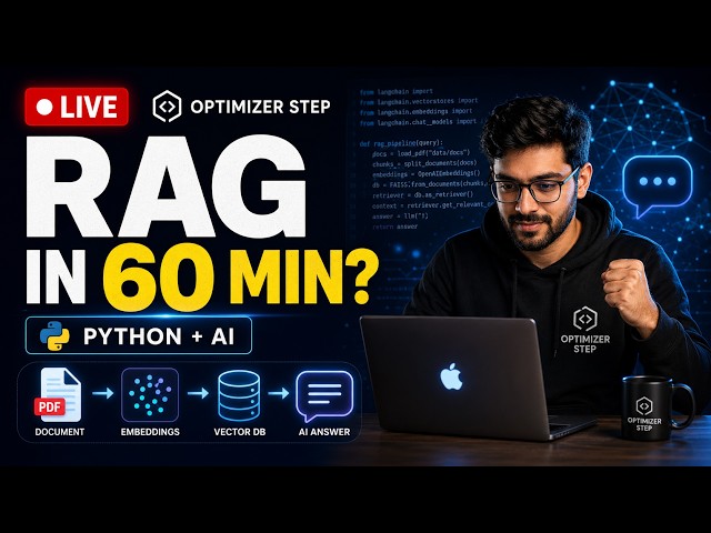🔴 Build RAG in 60 Minutes LIVE | Chat With the Union Budget Using Python + AI