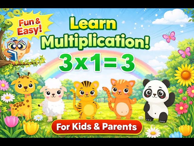 Table of 3 | Learn Multiplication Table of 3 | Easy Maths for Kids