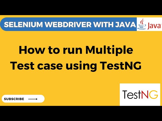 TestNG Tutorial # 9 How to run multiple test cases using  TestNG