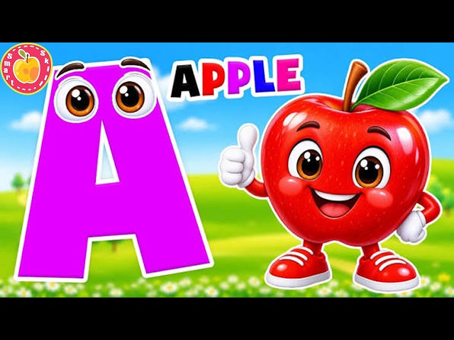 Exciting ABC Learning Song |  Phonics Cartoon Video for Kids Education| A for Apple🍎