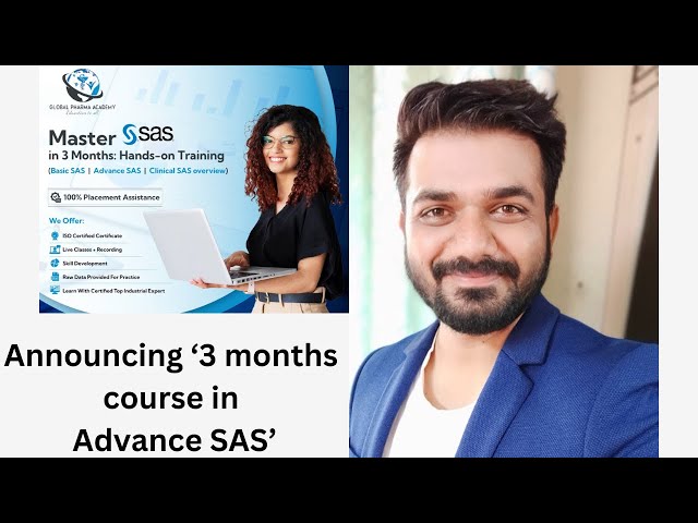 Announcing’3 months course in Advance SAS ‘