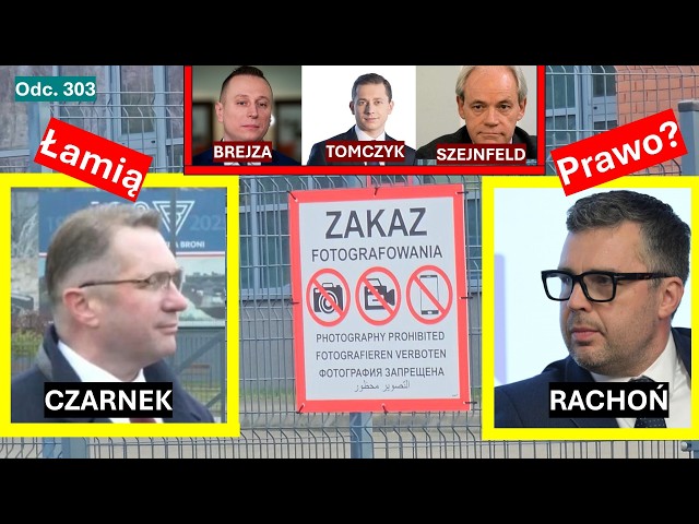 Rachoń is filming counterintelligence, and Czarnek is holding a press conference in front of a we...