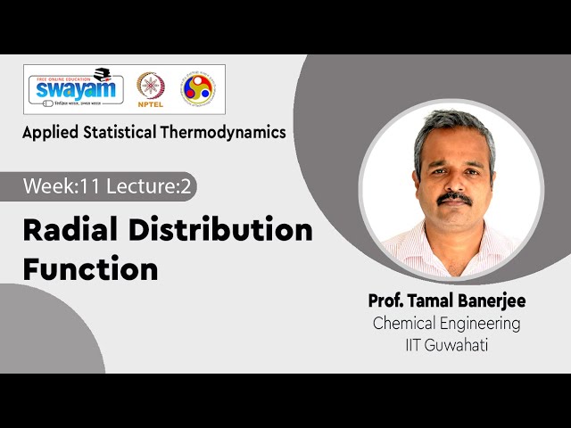 Lec 36: Radial Distribution Function