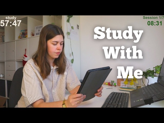 LIVE 12 HOURS Study With Me (60 min study + 10 break) | part 3 lol
