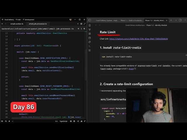 🔴 Day 86 of Learning Advance Backend And System Design (Live Coding)