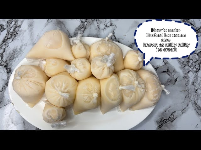 How to make custard ice cream also know as milky milky cream