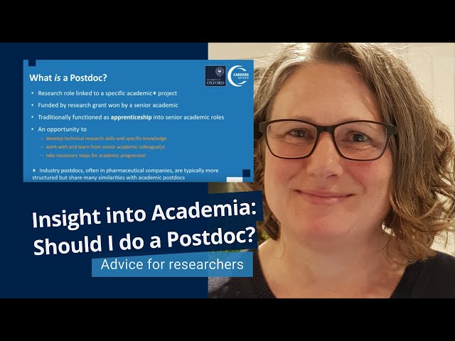 Insight into Academia: Should I do a Postdoc?