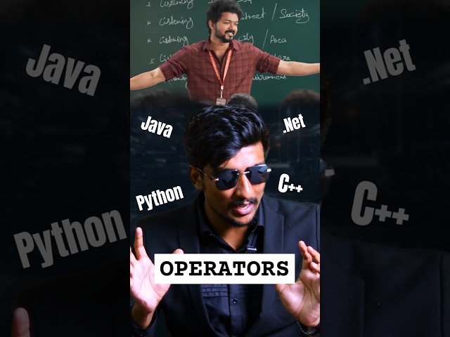 Coding for Beginners | Operators in #coding 🌟 | Python | C++ | Java | #tutorials | #tamil
