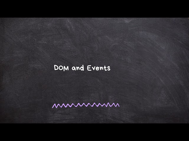 DOM and Events