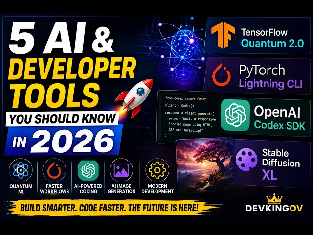 5 AI & Developer Tools You Should Know in 2026 🚀 | Codex, TensorFlow Quantum & More