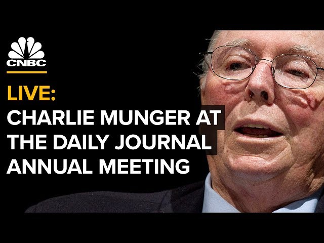 LIVE: Charlie Munger Speaks at Daily Journal Annual Meeting -- Feb. 14, 2019
