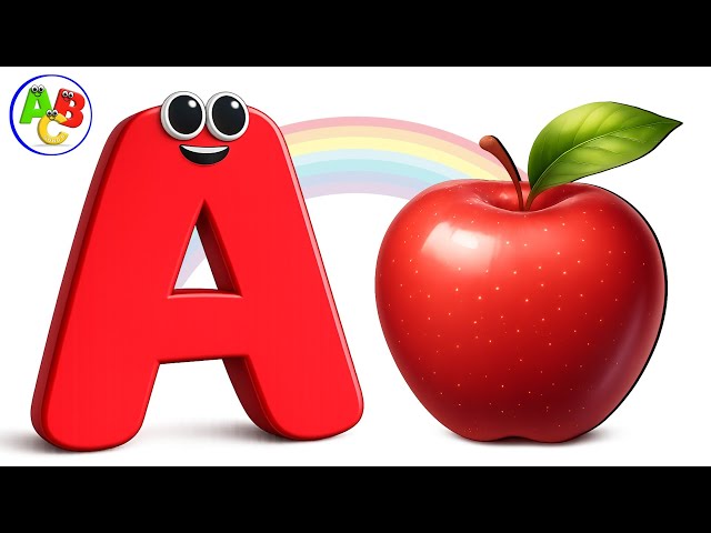 A Is for Apple 🍎 | ABC Phonics Song 🎵 | Alphabet Song for Kids | A to Z Alphabet 