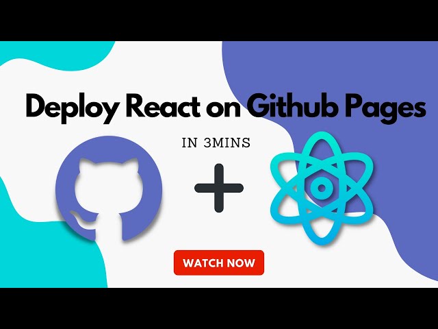 Deploy React project on Github Pages | In 3mins 🔥
