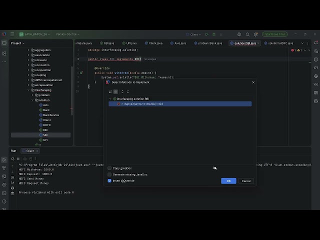 Java Interface | Implementation & Advanced Concepts | Part 2 | TechM Academy
