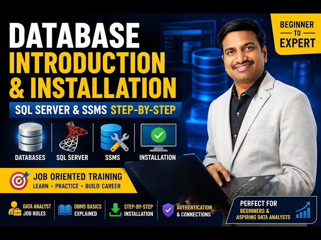 Database Introduction & Installation | SQL Server & SSMS Step-by-Step, Job roles