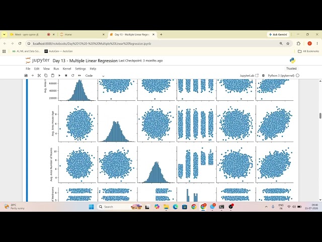 Day13 - Multiple Linear Regression Complete Tutorial | Machine Learning with Python & Scikit-learn