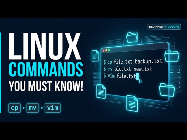 10 Linux Commands Every Beginner MUST Know | File Management, Vim & System Commands