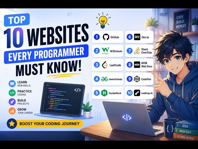 Top 10 Websites Every Programmer Must Know in 2026 | Coding Resources for Students & Developers