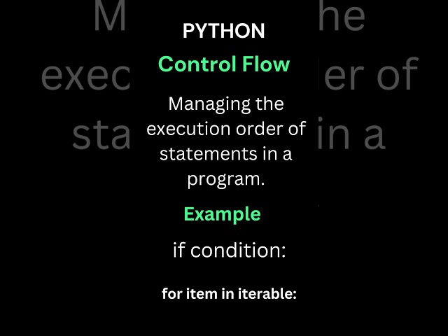 Python Control Flow #python #programming #coding #shorts #trending #fyp