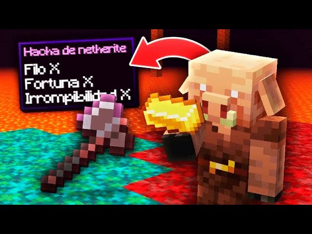 I broke the TRADEOS with the PIGLINS in MINECRAFT