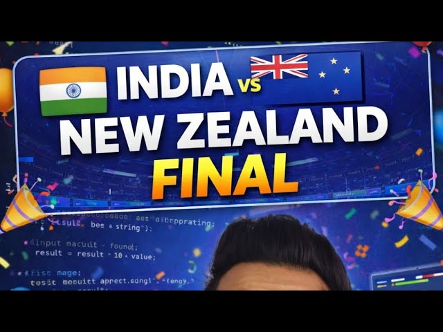 🏏 India vs New Zealand Final + JavaScript Interview Questn 😱Build parseInt() Without Using parseInt