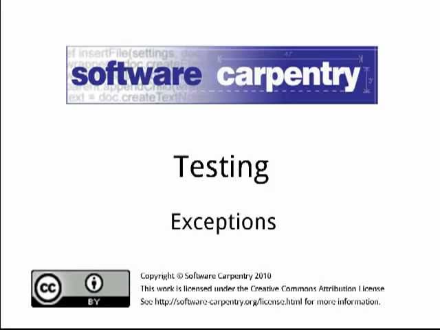 Testing - Episode 2 - Exceptions
