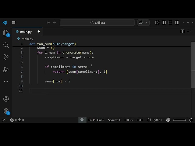 Leet Code Python Solution - Two Sum Open source Education Interview Preparation