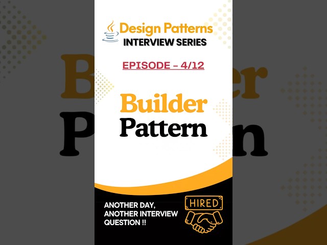 Builder Pattern in Java for Clean Code #shorts