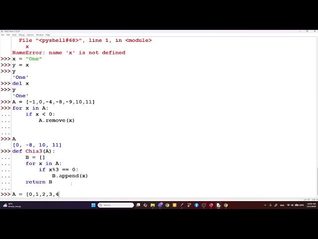 B6. Kiểu dữ liệu List. Lớp Python@2026