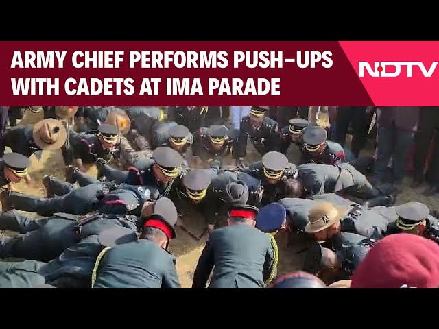IMA Parade News | Army Chief Performs Push-Ups With Cadets at IMA Passing Out Parade