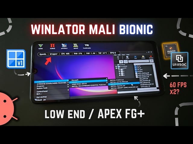 WINLATOR Mali V1 on Android Low End Mali GPU TEST | Apex Frame Generation & Best Settings!