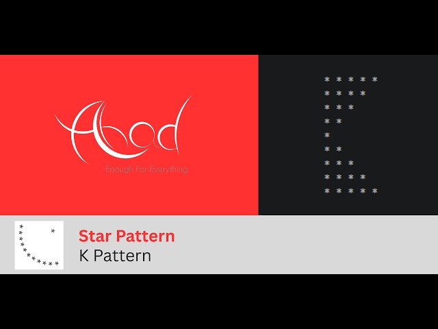 Star Pattern : K Pattern | Java