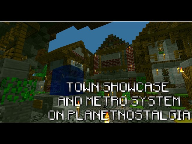 [2026] Minecraft Alpha 1.1.2_01 Server - Town's and Metro System Showcase - PlanetNostalgia.