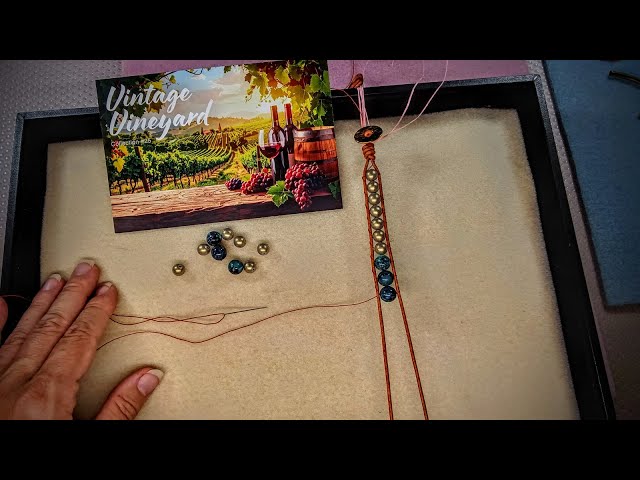 Tension Tip and Changing To Larger Beads for Leather Wrap Bracelet Curiosities Box Vintage Vineyard 