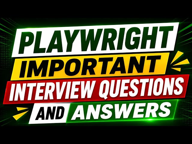 Playwright (with JS/TS) Interview Q&A #playwright #automationtesting #manualtesting #softwaretesting
