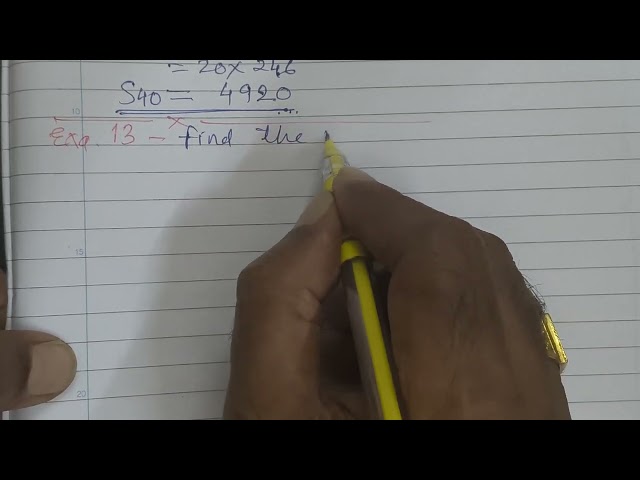 Class X Maths Chapter 5 Arithmetic Progression Exercise 5.3 Example 12,13 and 14