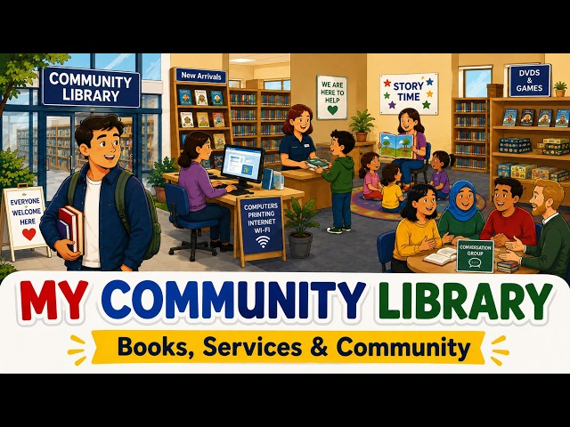 My Community Library | Learn English Through Song | Books, Services & Community