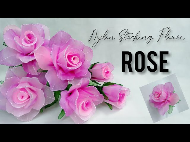 How to Make Nylon Stocking Flowers "Rose" || Tutorial Mawar dari Kain Stoking