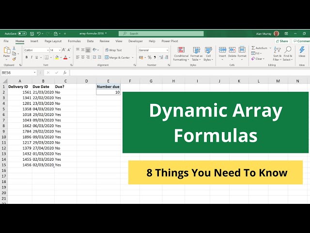 Dynamic Array Formulas in Excel - 8 Things You Need to Know